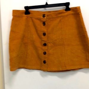 Corduroy miniskirt